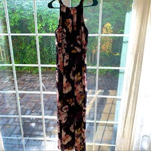Flora maxi choker dress chiffon